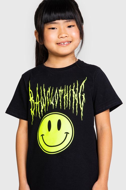 Camiseta kids smile black