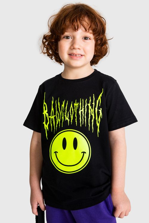 Camiseta kids smile black