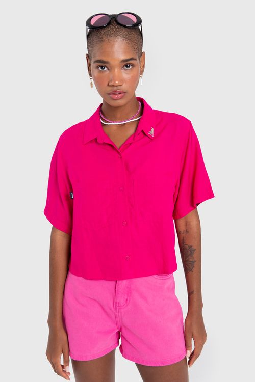 Camisa cropped pink