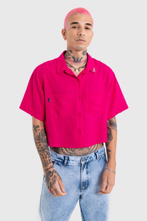 Camisa cropped pink