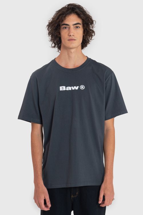 Camiseta regular logo grey