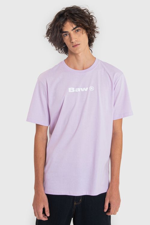 Camiseta regular logo lilac
