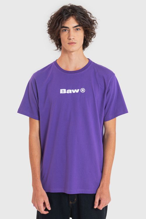 Camiseta regular logo purple