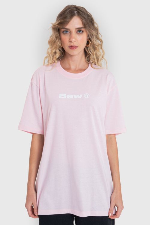 Camiseta regular logo rose