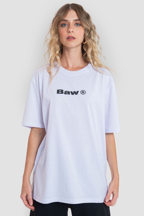 Camiseta regular logo white