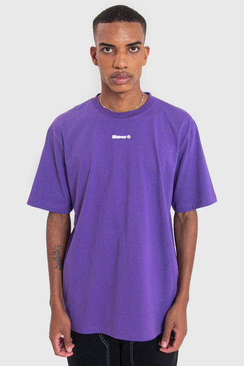 Camiseta selfie logo purple