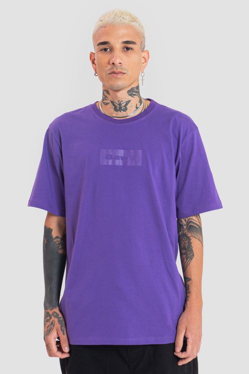 Camiseta box logo purple