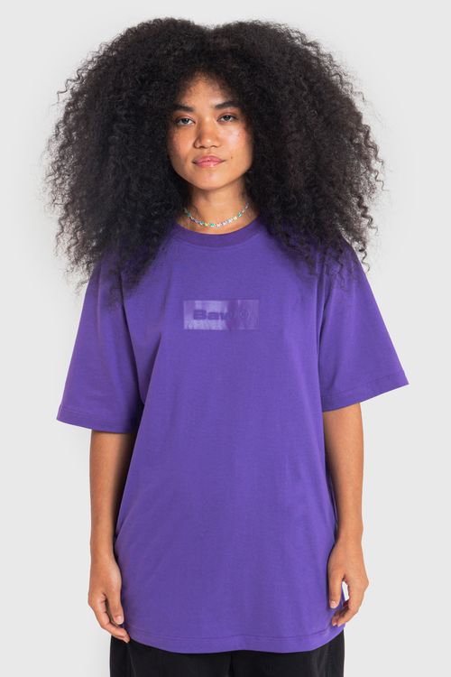 Camiseta box logo purple