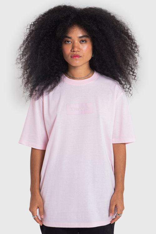 Camiseta box logo rose