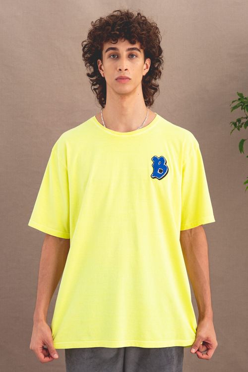 Camiseta oversized neon b