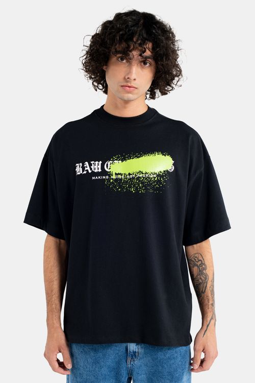 Camiseta oversized baw graffiti