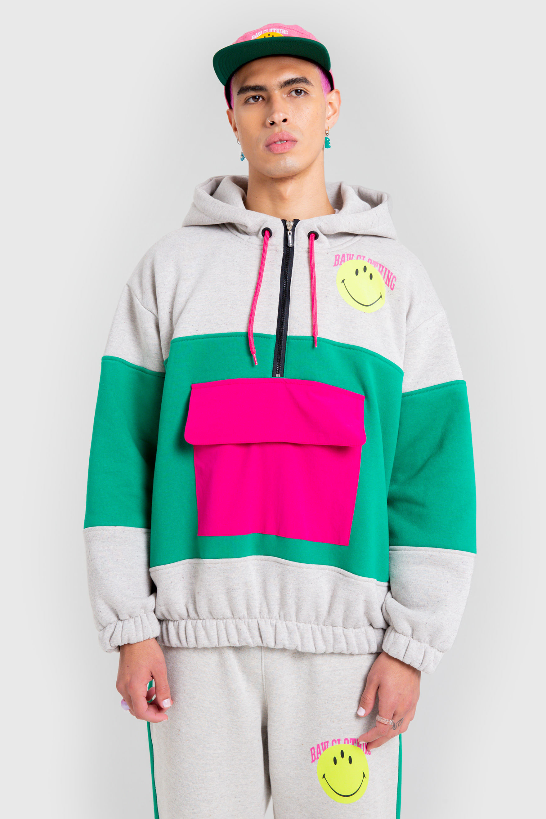 Hoodie Baw X Smiley Outer Space