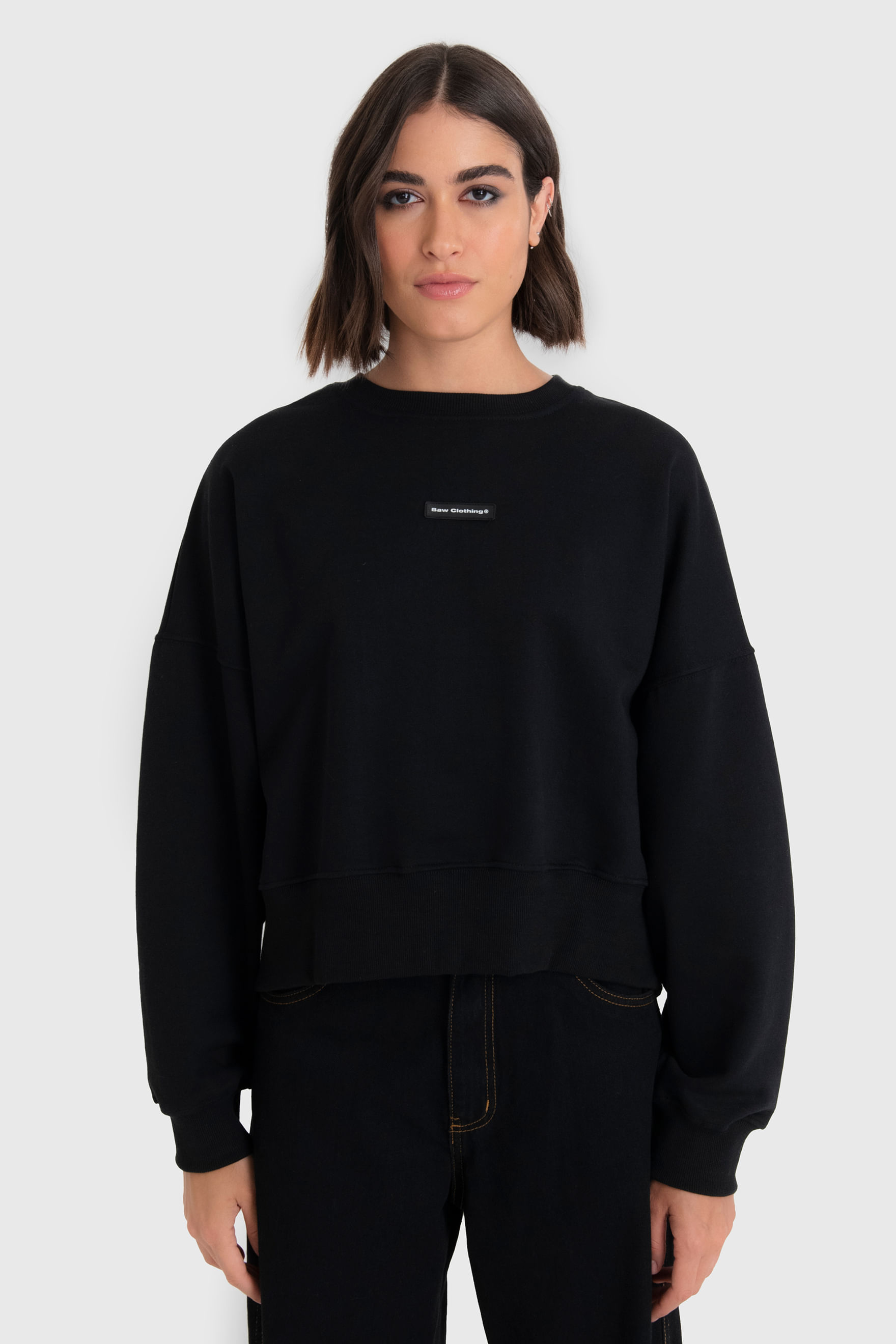 MOLETOM CROPPED  BAW LOGO