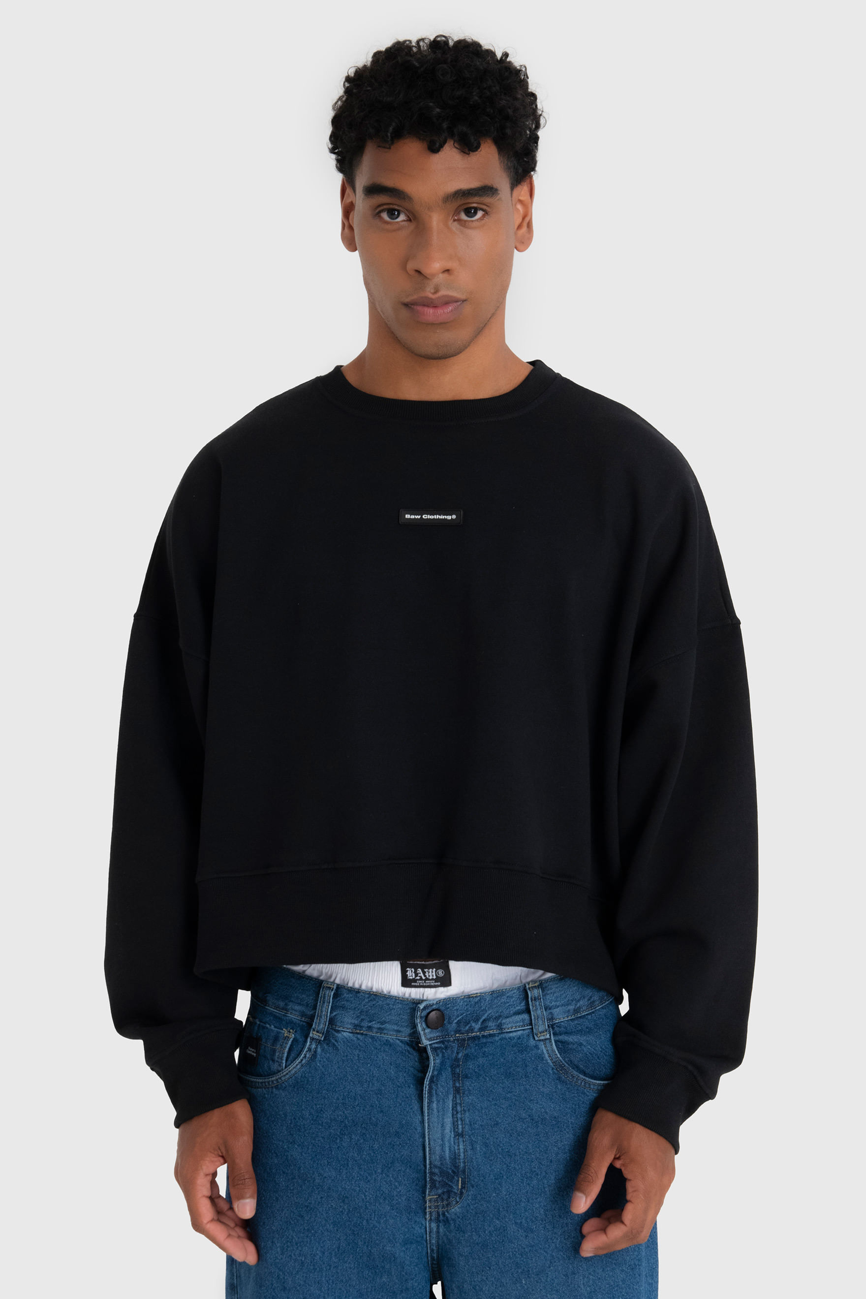 MOLETOM CROPPED  BAW LOGO