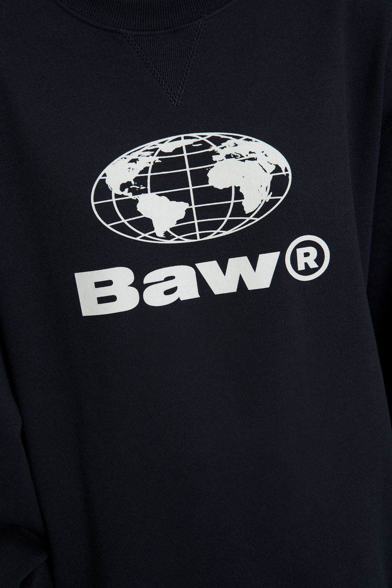 Sweatshirt Baw World Preto | Baw Clothing