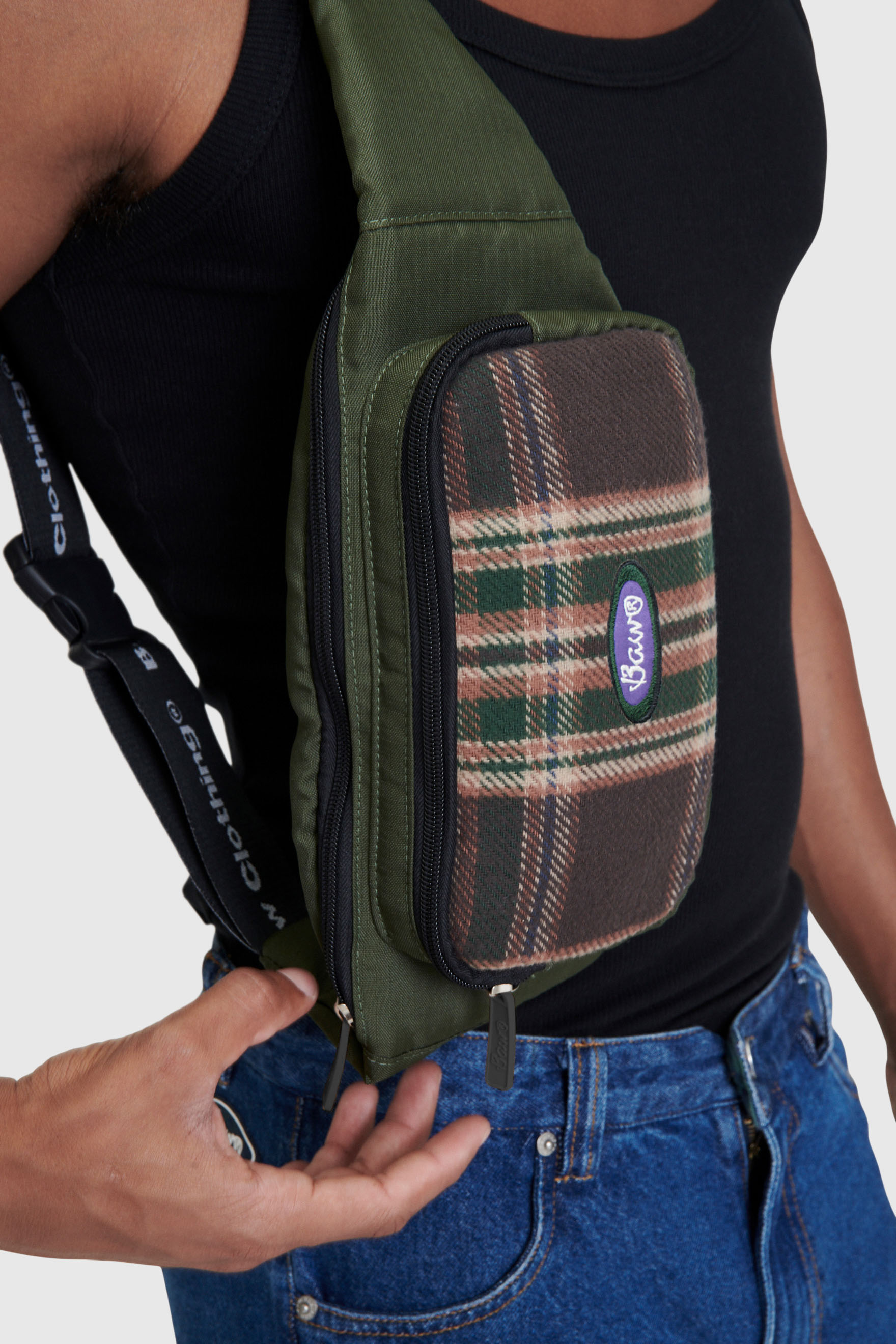 POCHETE PATCH PLAID
