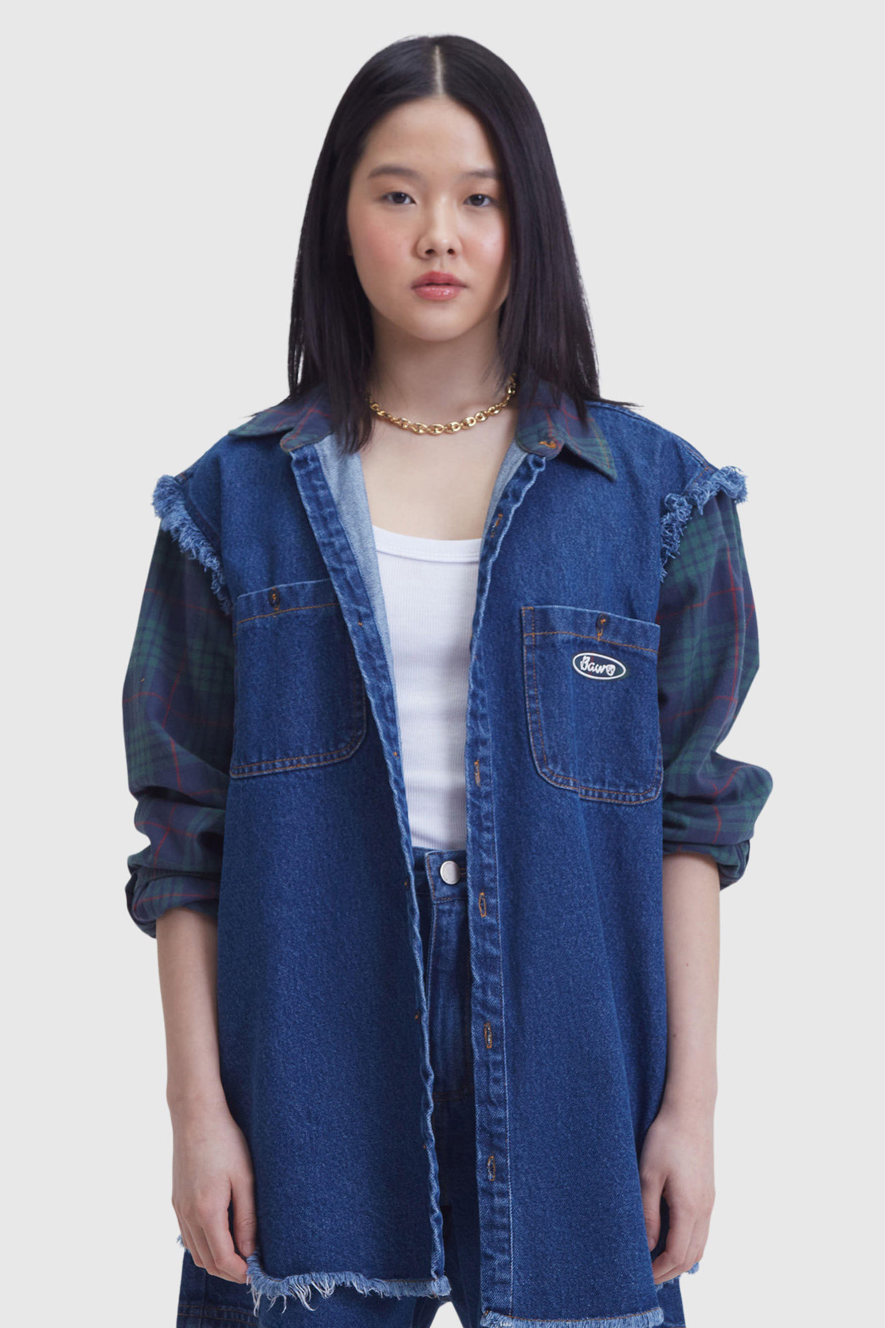 OVERSHIRT JEANS PLAID