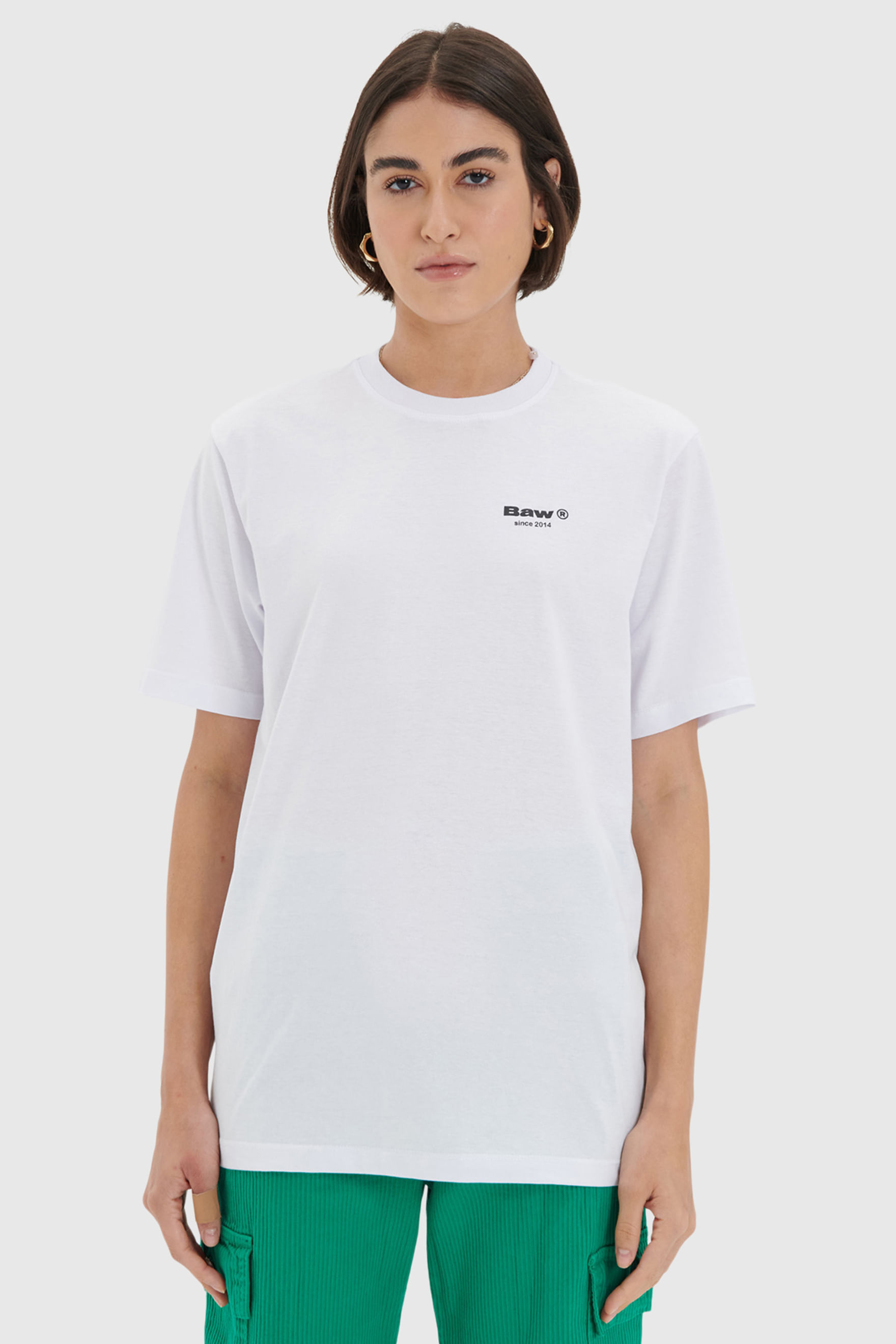 Camiseta Baw Clothing Regular Peach Feminina - Off White