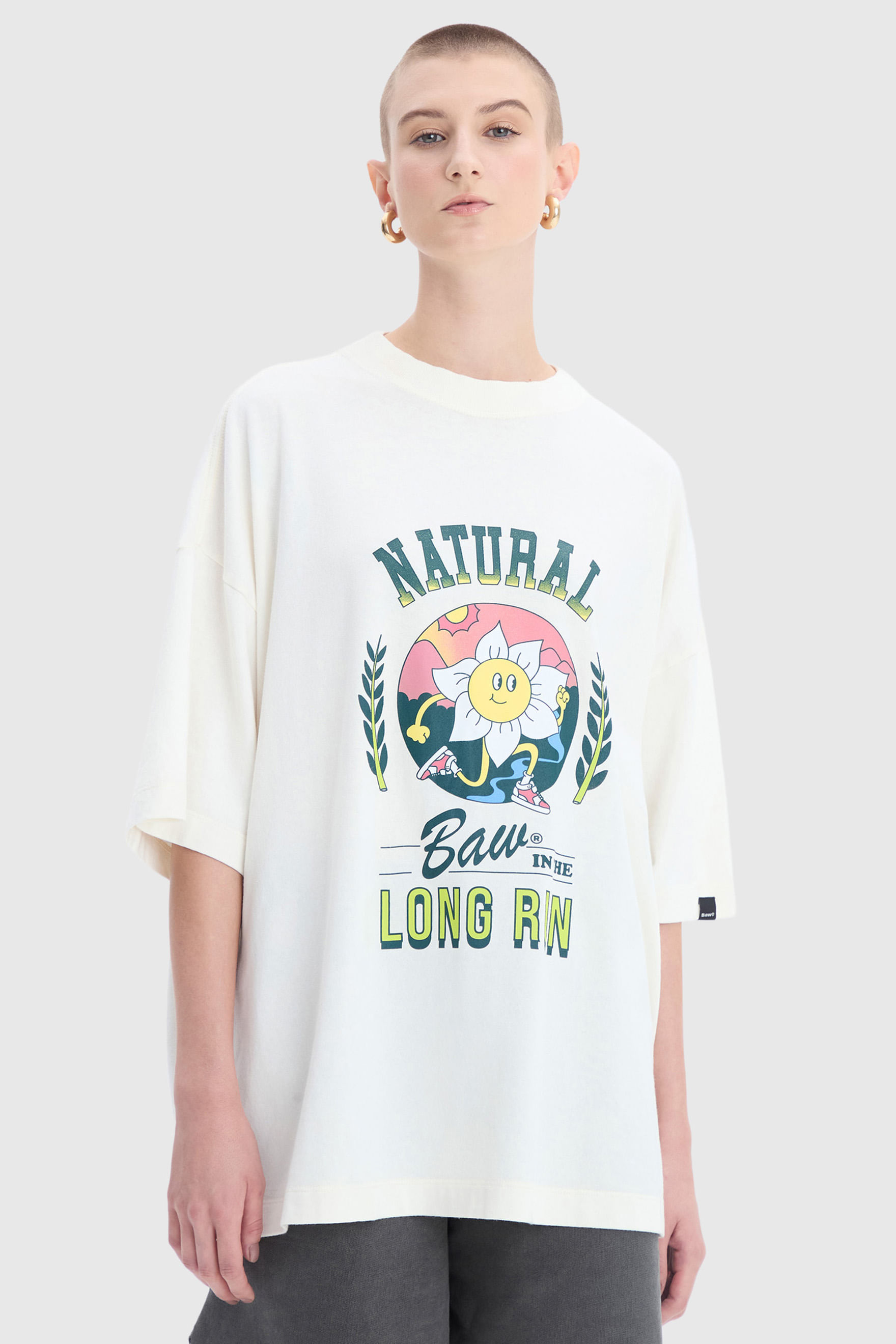 Camiseta Oversized Natural