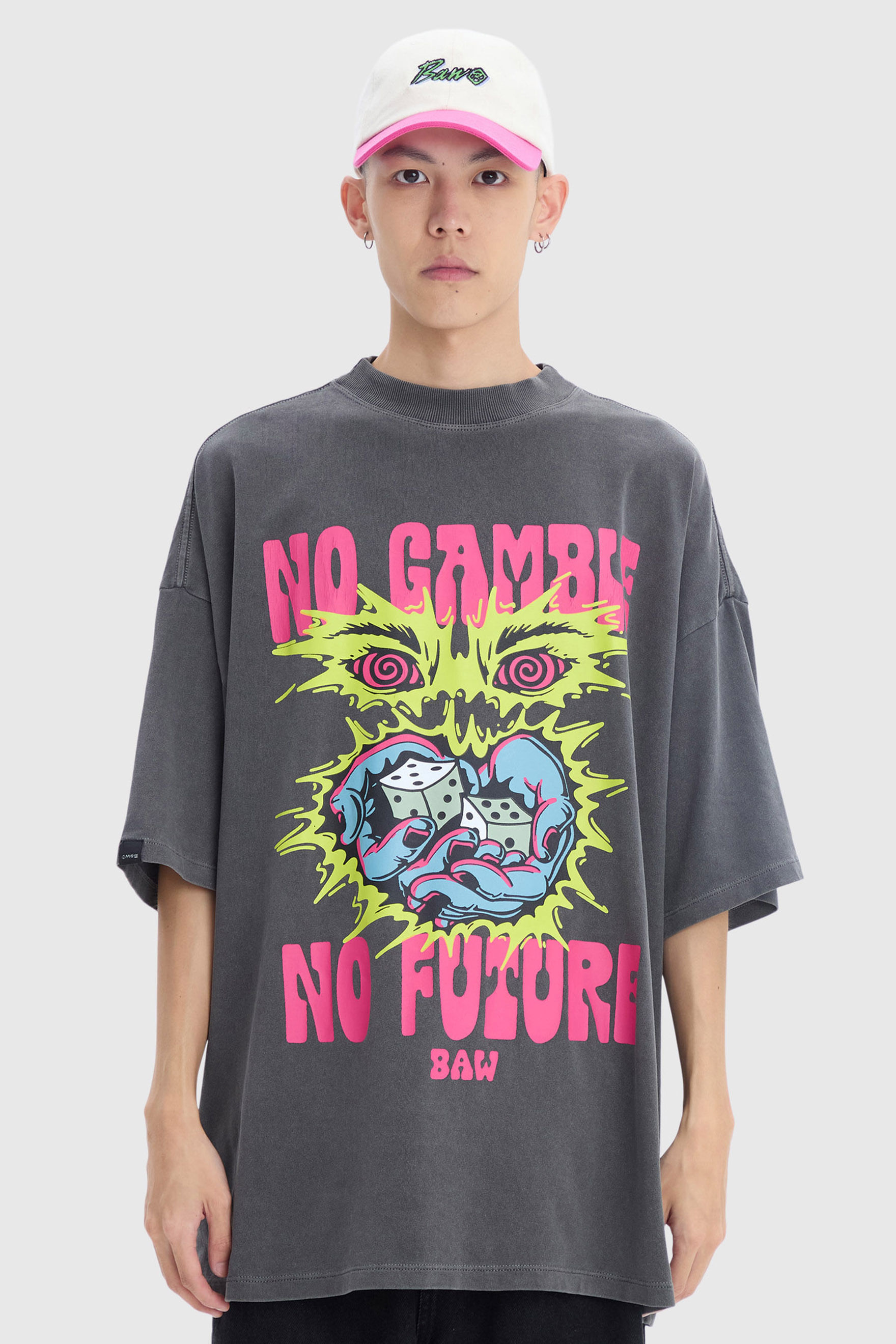 CAMISETA OVERSIZED NO GAMBLE NO FUTURE