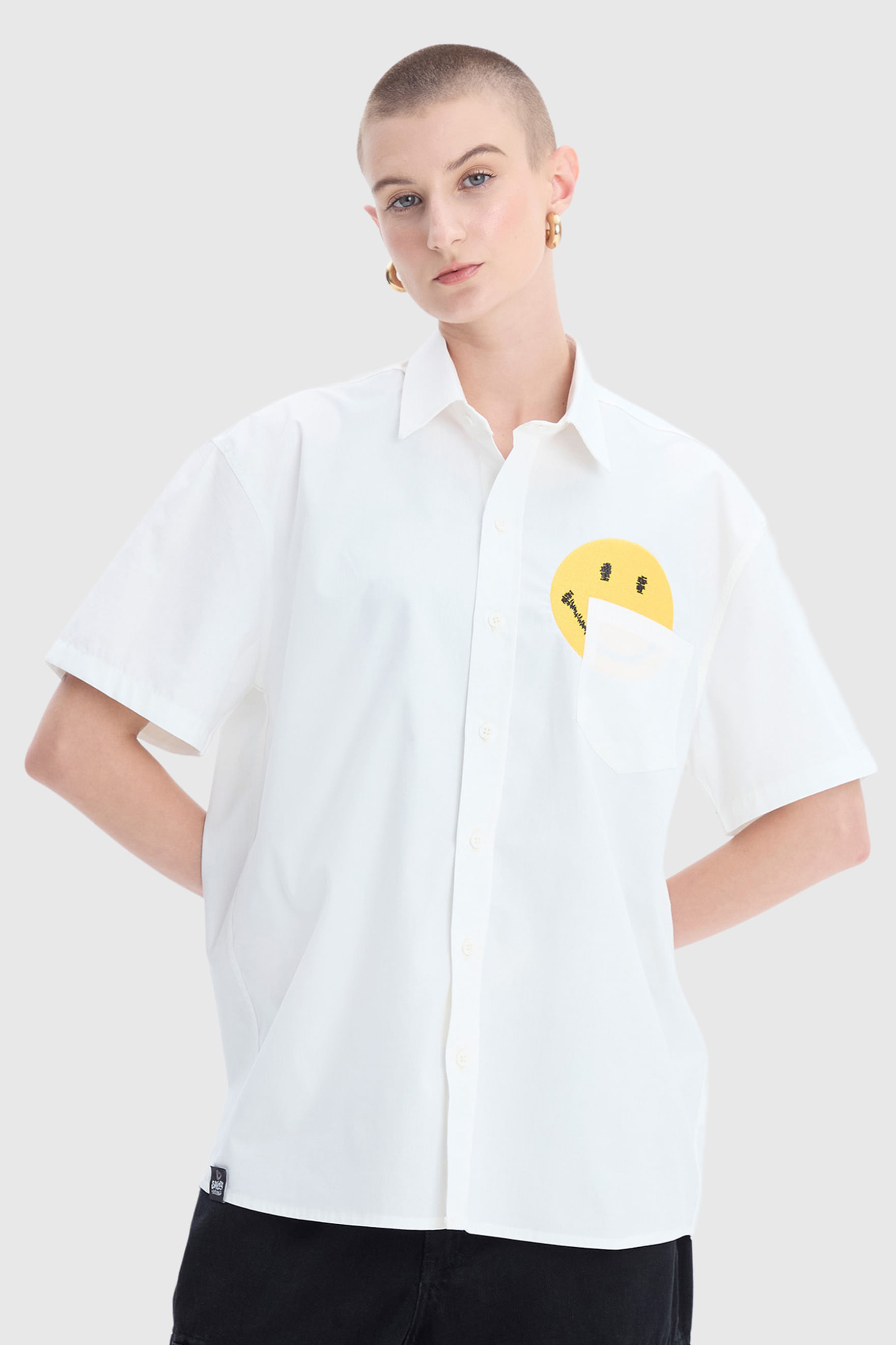 Camisa Over Baw X Smiley