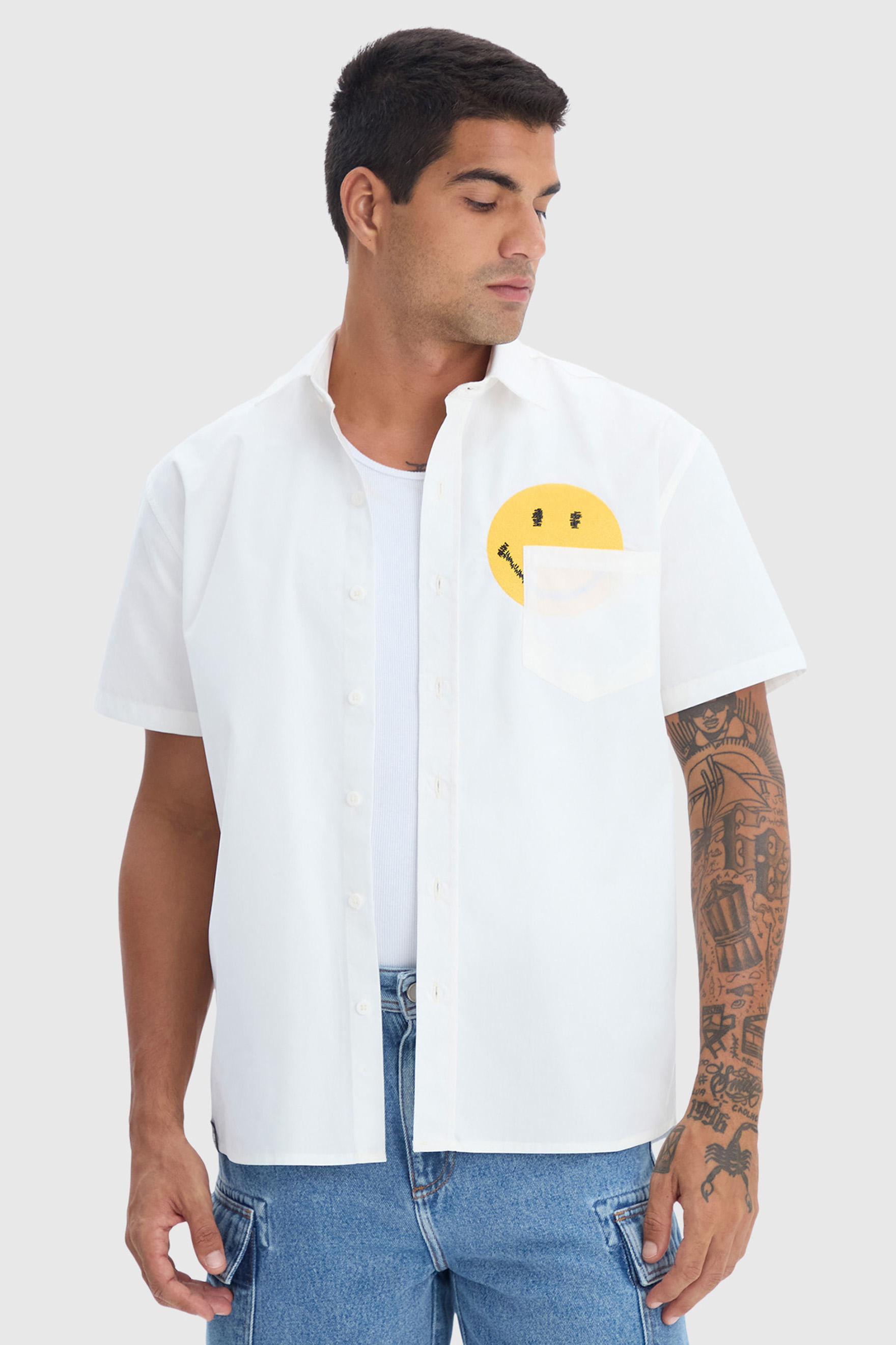 Camisa Over Baw X Smiley