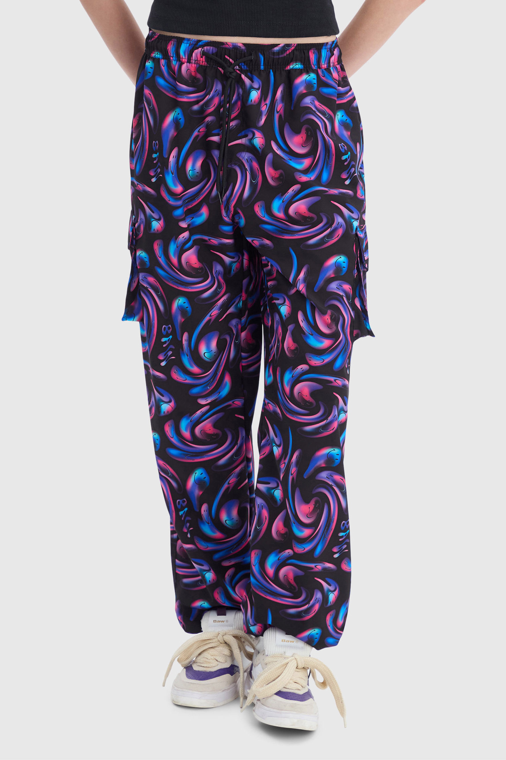 PARACHUTE PANTS FULL PRINT BAW X SMILEY