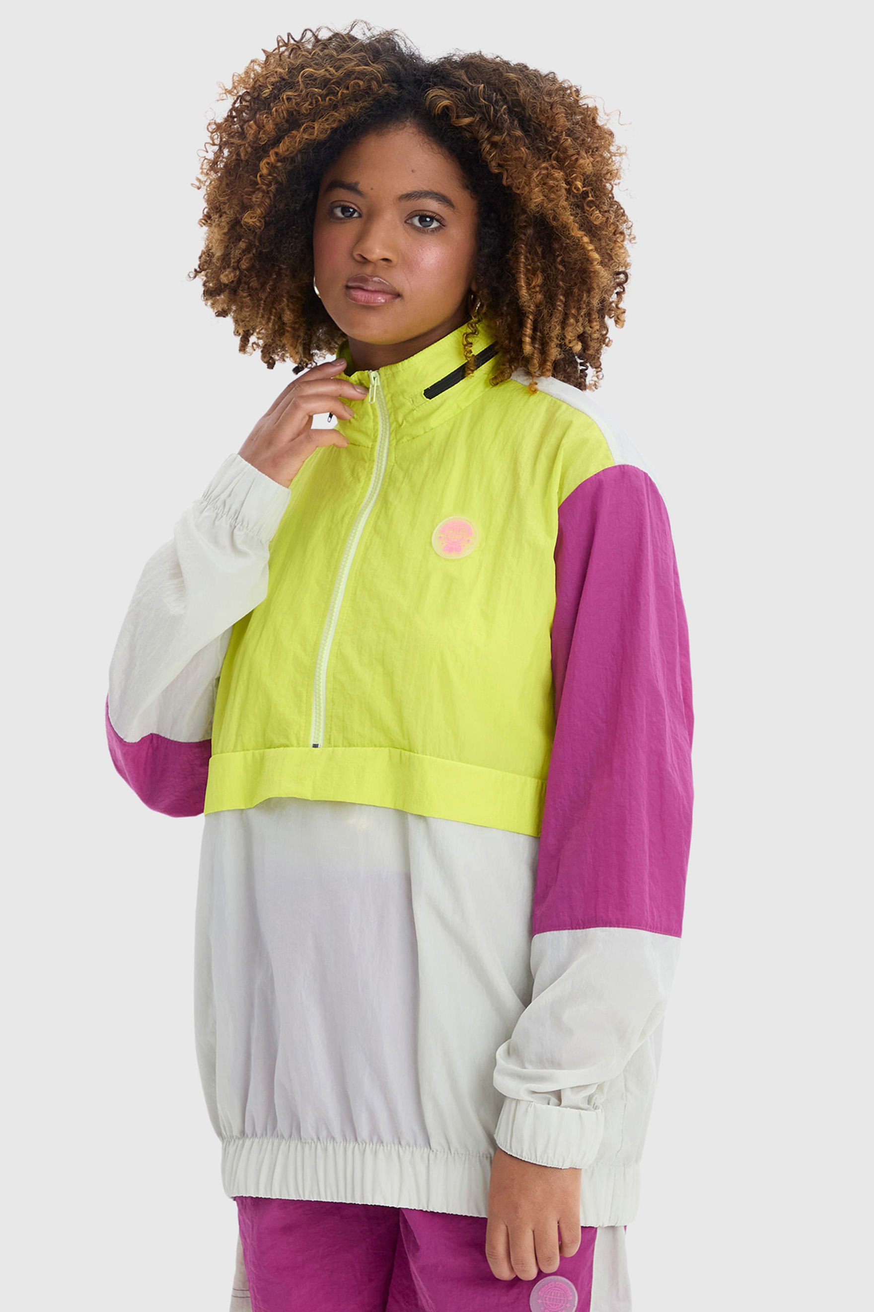 JAQUETA WIND COLORBLOCK BAW X SMILEY