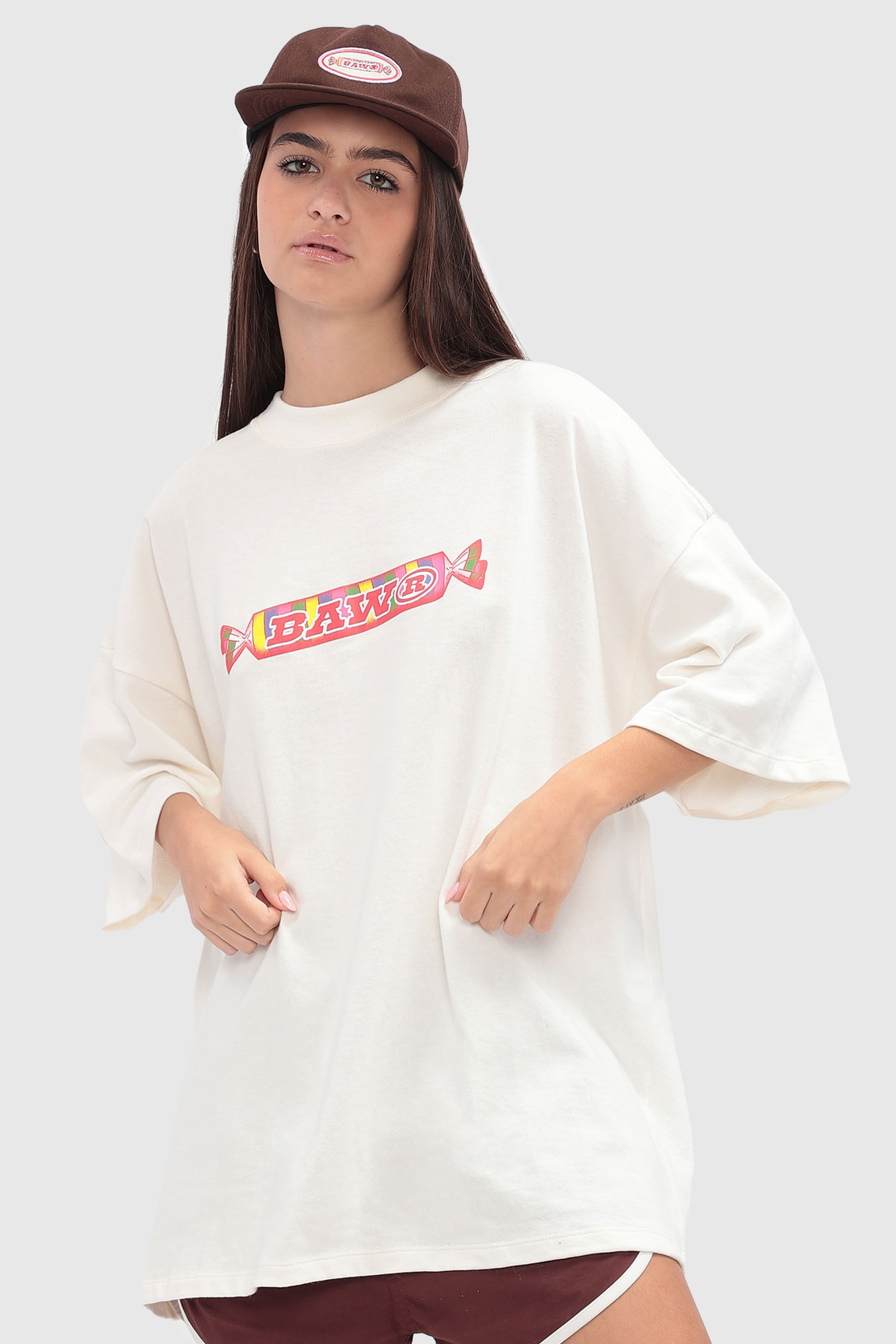 CAMISETA NEW OVER BAW CANDY PRINT