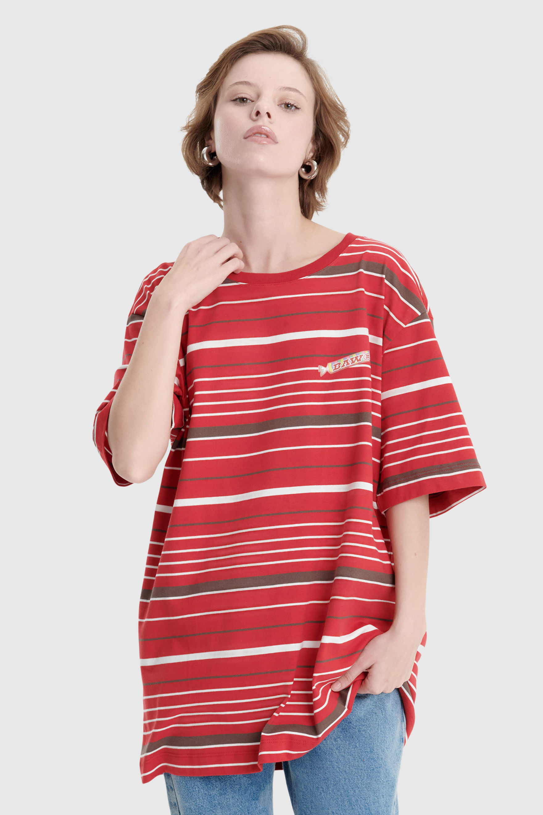 CAMISETA REGULAR STRIPES CANDY
