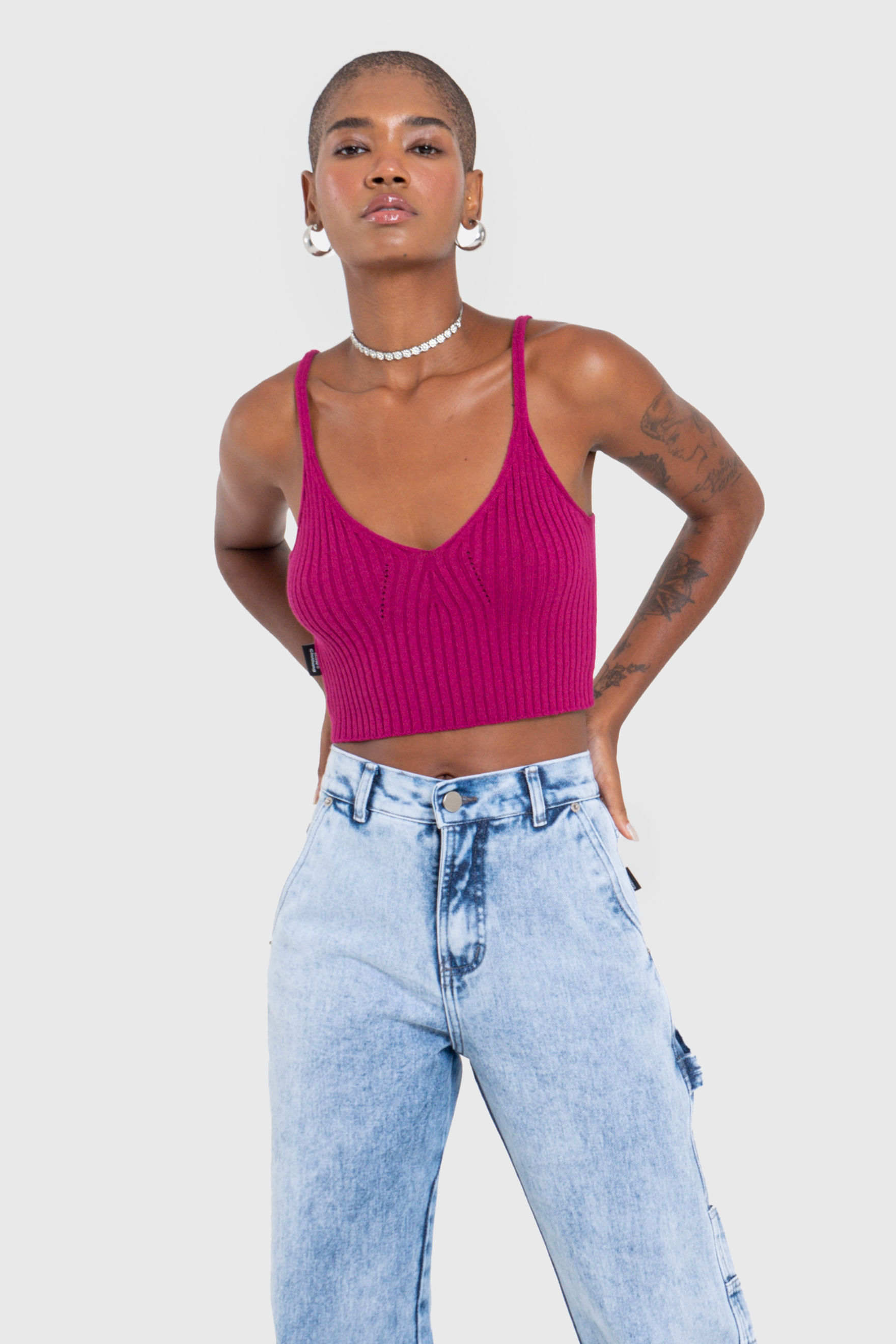TOP CANELADO KNIT